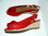GRACELAND Wedges Slingbacks Damen Schuhe Sommer rot 37