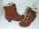 CUBANAS Stiefeletten Ankle Boots Winterschuhe Damen braun 37