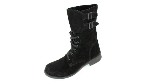 MY WAY Schnür Stiefel Winter Schuhe Boots schwarz 40