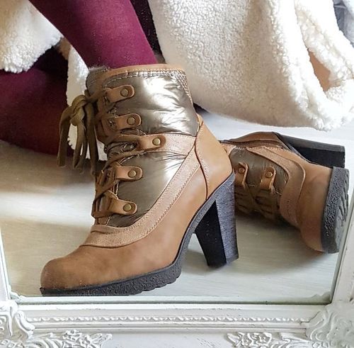 BELLISSIMA Fell Stiefeletten Ankle Boots Damen Schuhe Winter 39