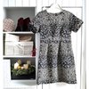 H&M Stretch Mini Kleid Blumen Kurzarm Winter Übergang 40