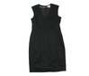 H&M Etui Kleid midi Business ohne Arm Stretch schwarz 42