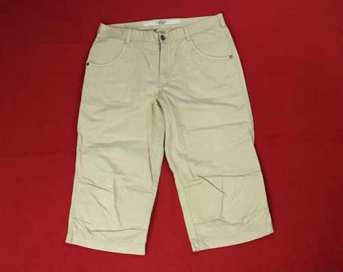 EAGLE NO.7 Bermuda Jeans Hose Herren beige Nieten 52