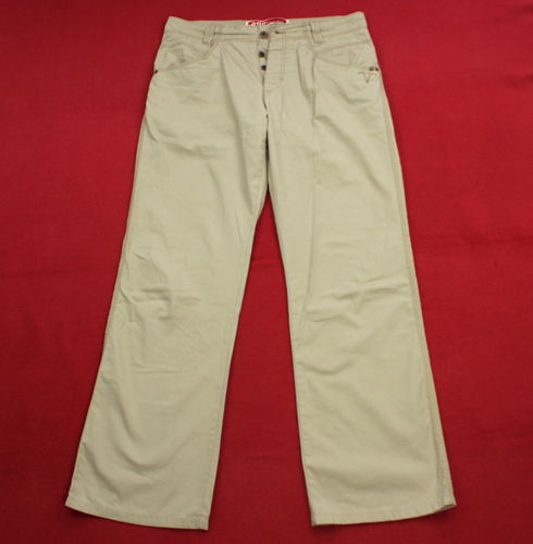 ESPRIT Sommer Jeans Herren beige Knöpfe W 33 L 34