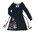 DESIGUAL Shirt Kleid Damen A-Linie Tailliert schwarz XL