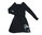 DESIGUAL Shirt Kleid Damen A-Linie Tailliert schwarz XL