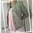 H&M Jeans Jacke Blazer sportlich Damen hell oliv Stehkragen 40