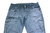 DENIM & CO Cargo Jeans Hose Herren grau straight leg W 36 L 32