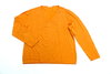 BRAX Strickpullover Damen Langarm orange Wolle V-Ausschnitt 46