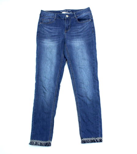 ORSAY 7/8 Jeans Hose Fransen Damen Denim blue 36