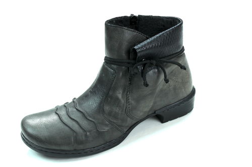 RIEKER Winter Boots Stiefeletten Wolle dunkelgrau 38