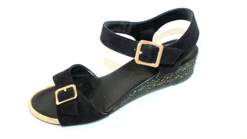 GRACELAND Sandalen Sandaletten Damen schwarz 40