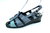 Sandalen Sandaletten Damen Leder blau Slingbacks 40