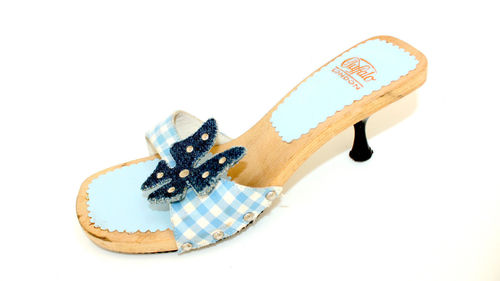 BUFFALO Pantoletten Stilettos Damen Sommer Schuhe blau 38