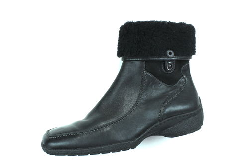 GABOR Winter Stiefel Boots Damen Leder schwarz Woll Futter 41