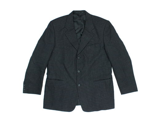 FEHLING Sakko Anzug Jacke Herren Wolle schwarz 52
