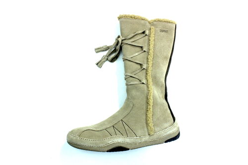 ESPRIT Winter Stiefel Damen Boots Wildleder beige Fleece 38