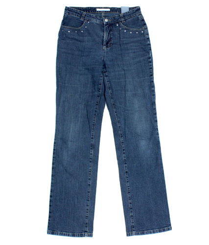 MAC SOPHIA Stretch Jeans Strass Damen Denim Blue 38 L 32