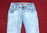H&M Destroyed Jeans Boot Cut Denim Light Blue Damen W 28 L 32