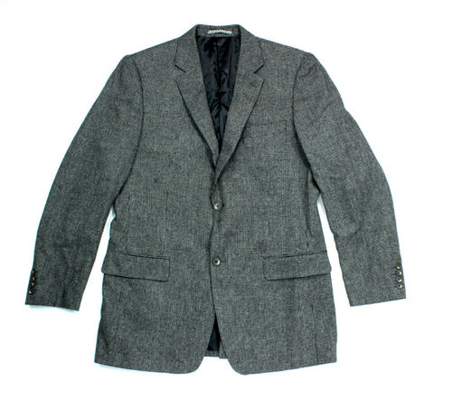 SANDRO POZZI Tweed Anzug Jacke Sakko Herren Salt & Pepper 102