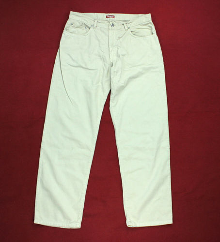 MANGOON Sommer Jeans Hose Herren hellbeige W 36 L 32
