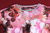 CECIL Blumen Bluse Damen rosa 3/4 Arm oversize L