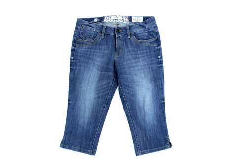 TOM TAILOR Jeans Bermuda Damen Hose Denim blau W 30