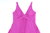 YORN Sommer Kleid Midi Empire A-Linie Träger pink 40