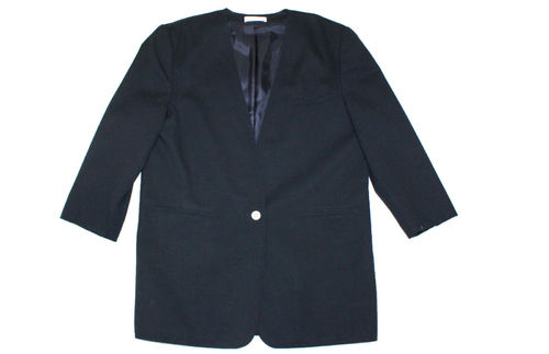 FLICK Woll Business Blazer Jacke Damen Vintage blau 40