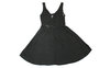 H&M Mini Jersey Kleid schwarz Spitze Träger Sommer 34