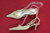 PURA LOPEZ High Heels Slingbacks Pumps spitz hellbeige 37,5