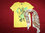 H&M Hawai Shirt Kurzarm gelb Damen plus Fransen Tuch S
