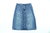 ONLY Jeans Rock A-Linie Denim blau knielang 34