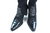 SERGIO ROSSI Lack Stiefeletten Boots spitz Stickerei 39