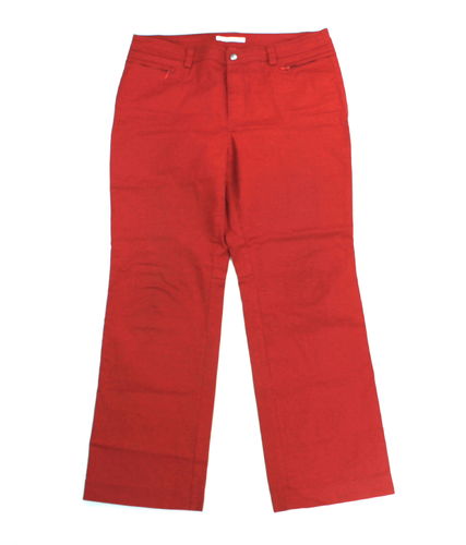 MAC DANIELA Jeans Hose weit Damen rot Kurzgröße 46