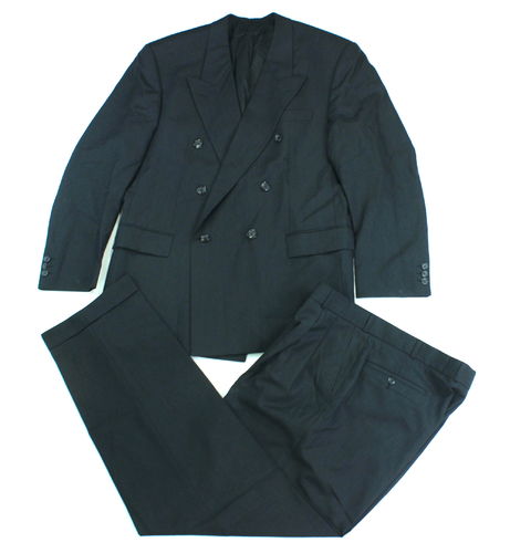 KONEN Vintage Hosen Anzug Herren Zweireiher grau 54