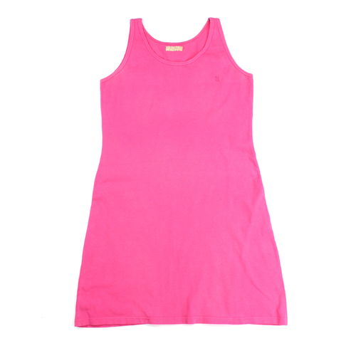 NINA Sommer Strand Kleid Pique casual pink L