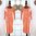 ESPRIT Jersey Sommer Kleid Knoten Optik orange Stretch S