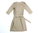 3SUISSES Sommer Kleid Safari Stil beige 3/4 Arm Schnürung 36