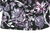 FABIANI Rüschen Bluse 3/4 Arm lila Blumen leicht 50