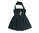 ISASSY Neckholder Mini Kleid A-Linie schwarz Stretch 42
