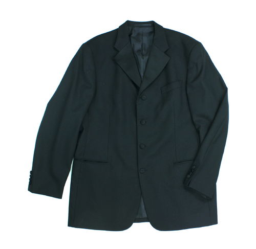 C&A Smoking Anzug Jacke Herren Wolle schwarz Langgröße 110