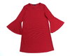 BERSHKA Mini Kleid rot Rüschen Arm A-Linie M