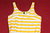 H&M Sommer Mini Strand Kleid gestreift Gürtel gelb weiß 38