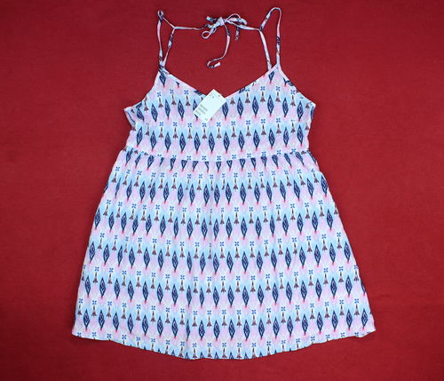 H&M Mini Kleid Sommer Hängerchen Träger pastell lila 40