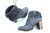JUMEX Fransen Boots Stiefeletten High Heels Damen grau 39