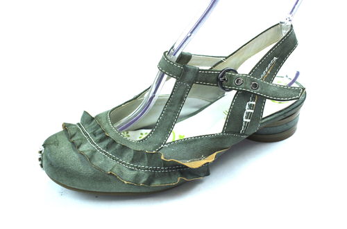 SUPERIN Sommer Sandaletten Slingbacks Damen grün 38