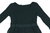 Spitzen Mini Kleid A-Linie 3/4 Arm schwarz Stretch 36