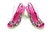 Sommer Schuhe Wedges Sandaletten Ethno Damen pink Bast 41