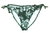 BIKINI Damen Mädchen Neckholder Triangle Perlen oliv Blumen 36